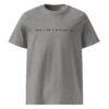 MINIMAL Word Tee Unisex organic ribbed neck t-shirt